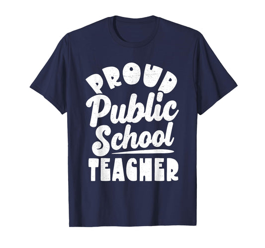 Public School Teacher Vintage Public Education Pride T-Shirt