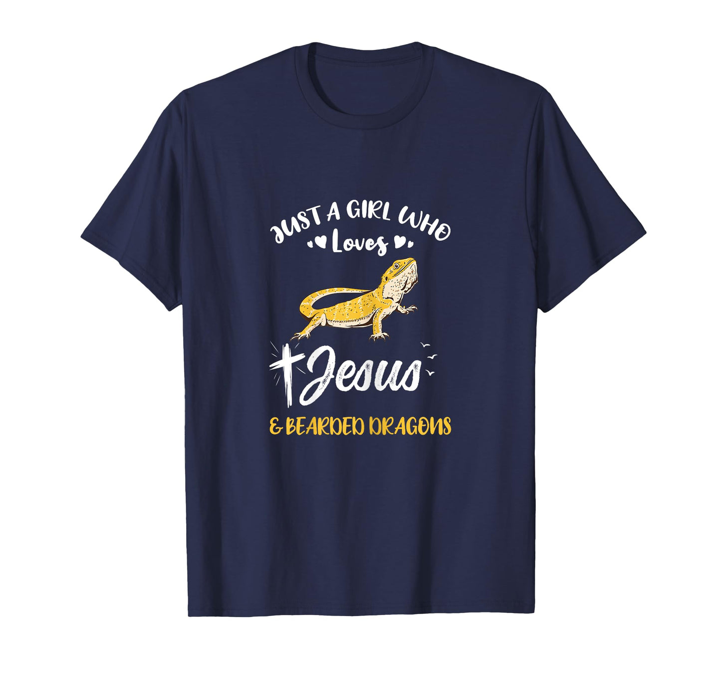 Just A Girl Who Loves Jesus And Bearded Dragons T-Shirt