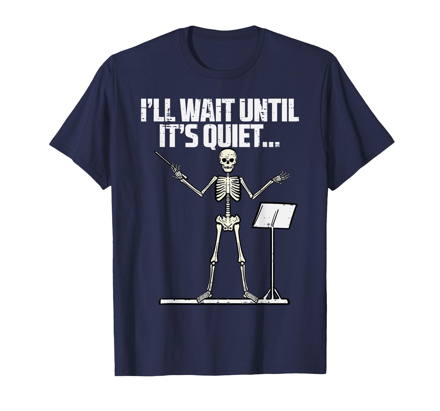 Halloween Music Conductor Wait Until Quiet Costume Men Women T-Shirt