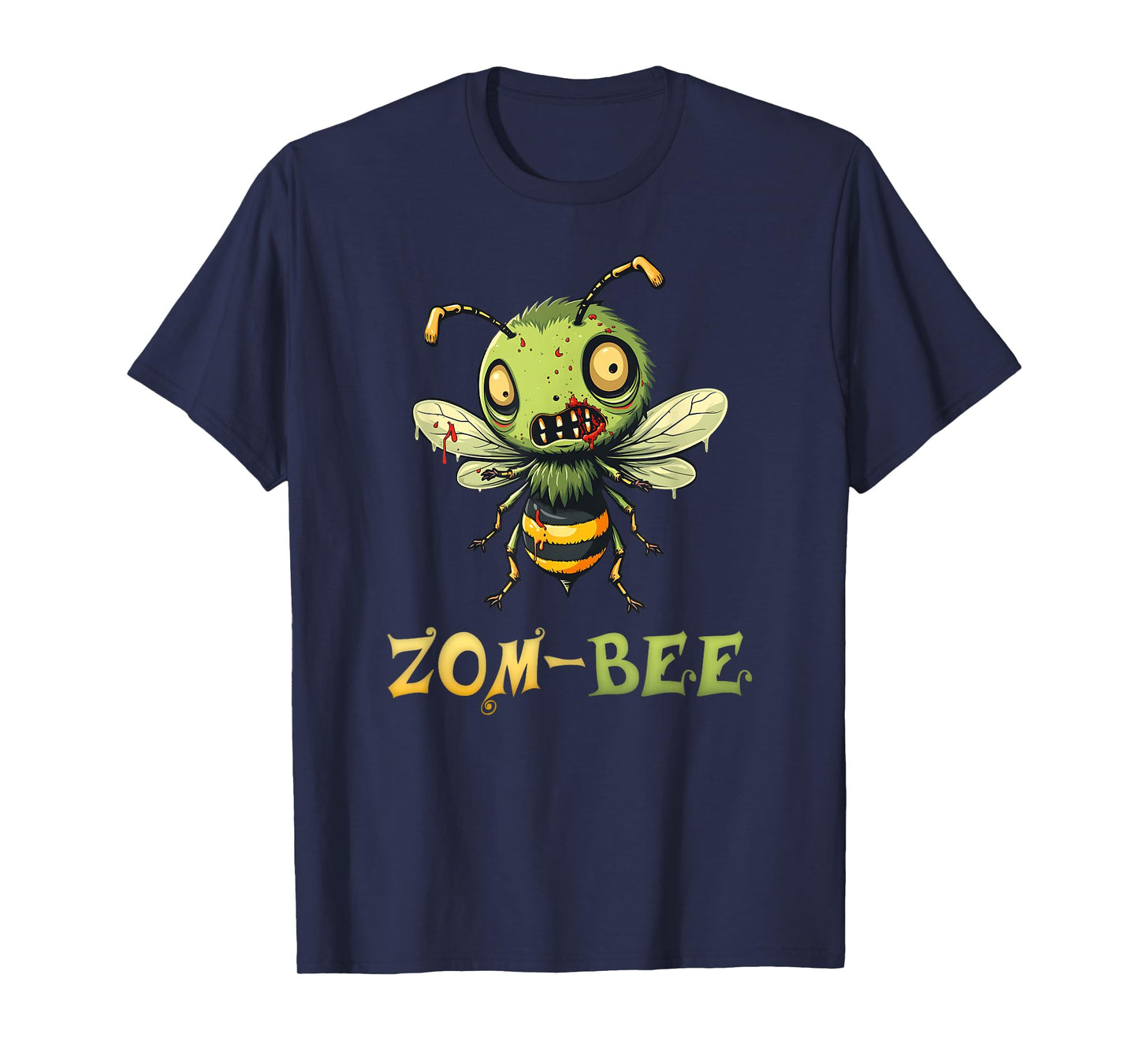 Zom-bee Adorably Creepy Funny Zombie Bee Pun T-Shirt
