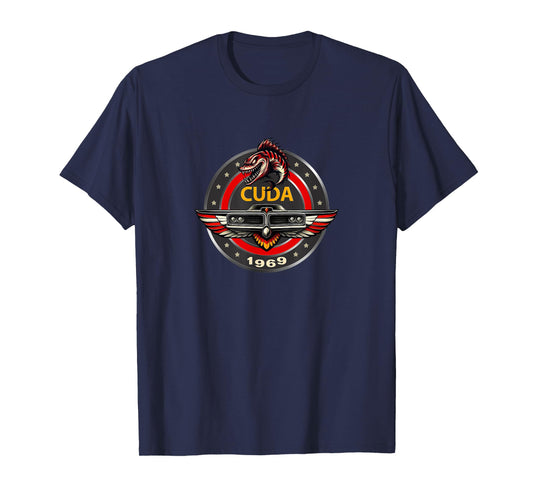 VINTAGE 1969 CUDA BADGE EMBLEM CLASSIC AMERICAN MUSCLE CAR T-Shirt