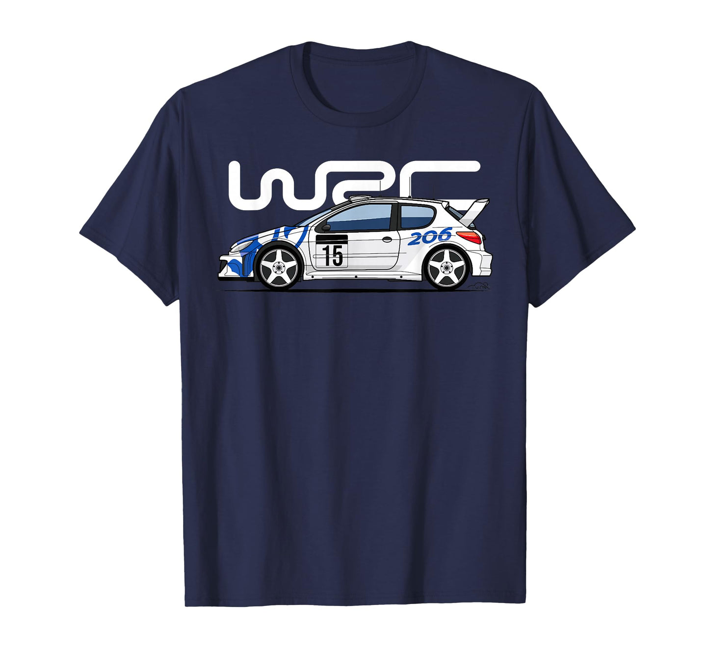 206 WRC World Rally Sports Car T-Shirt
