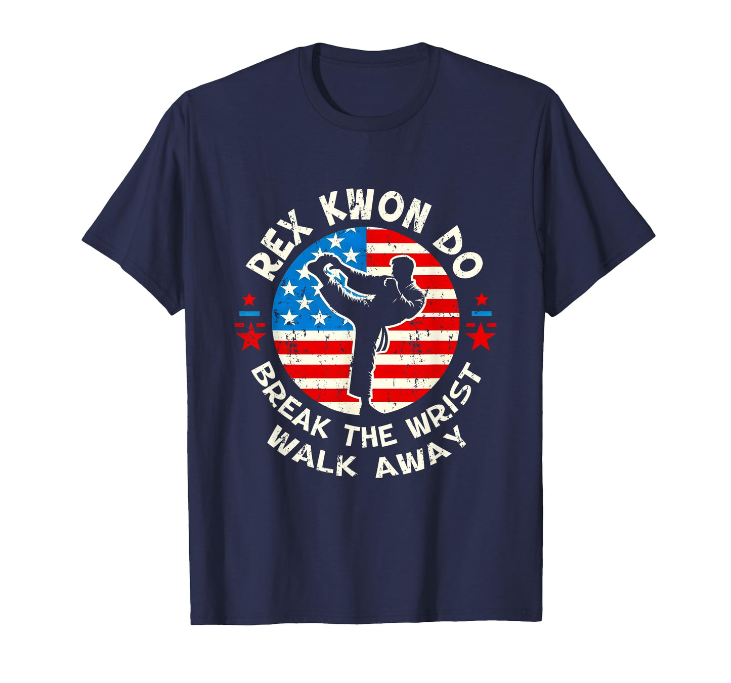 Rex Kwon Do American Flag Taekwondo Martial Art Sport T-Shirt