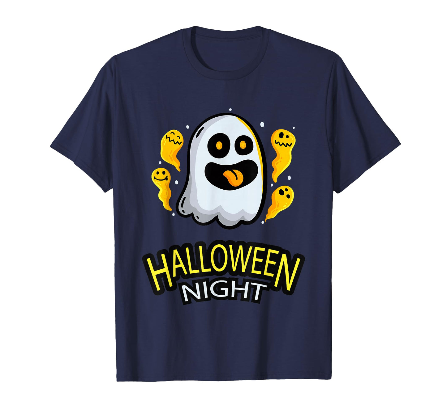 Halloween Night Ghost Scary Funny Boo Men Women T-Shirt