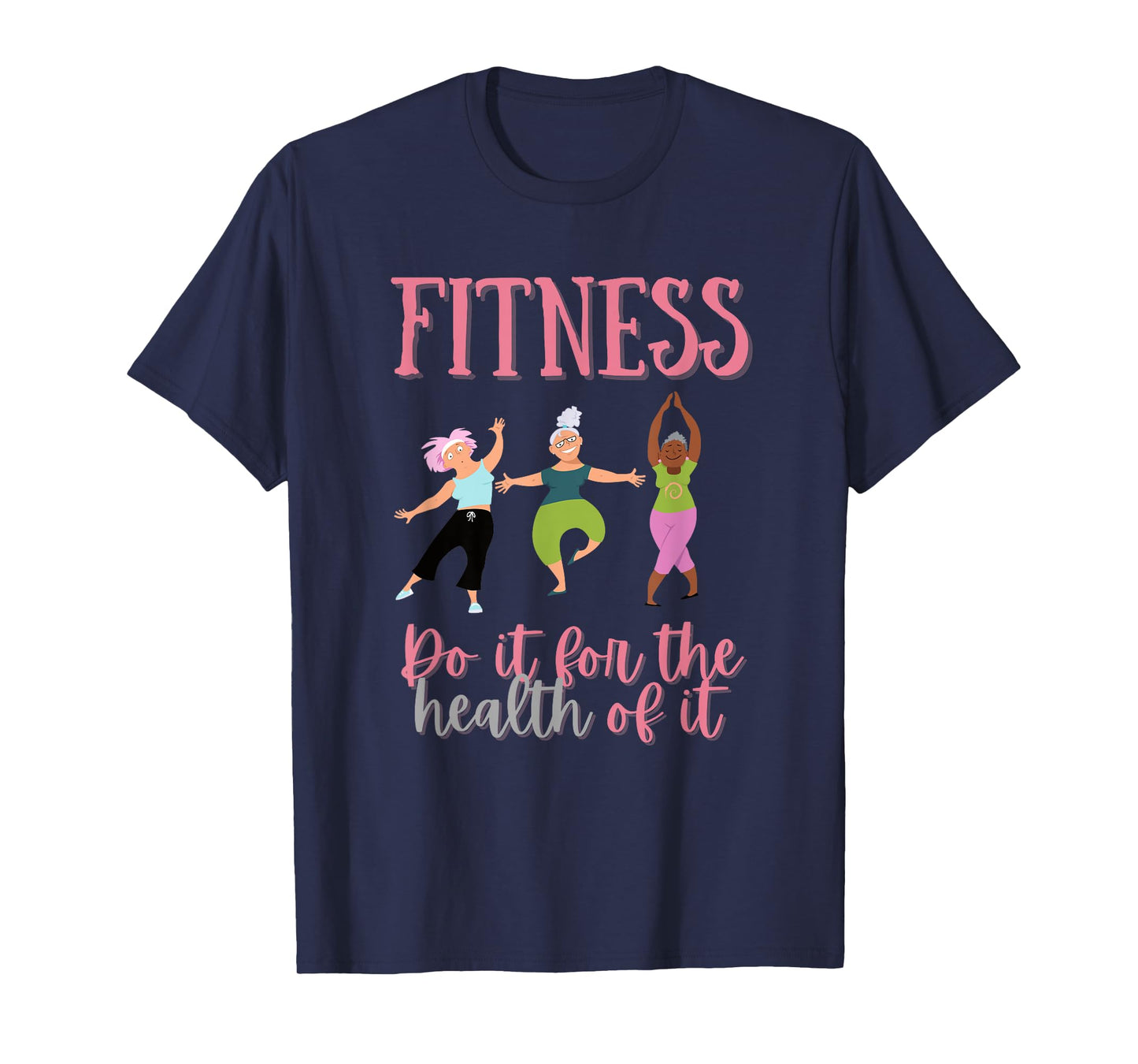 FUNNY FITNESS Shirt for Senior Citizen Workout Gym T-Shirt