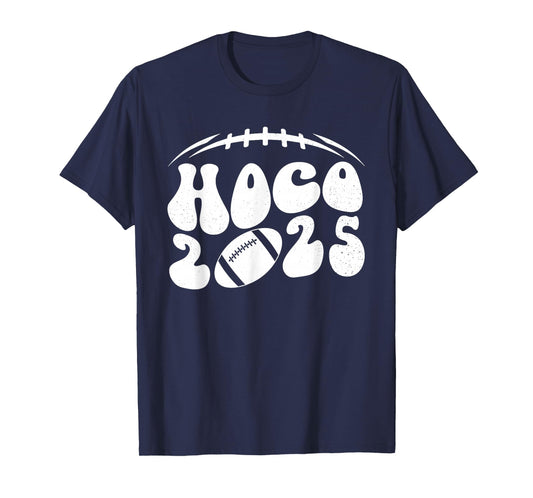 Hoco 2025 Homecoming Funny Football Game Day School Reunion T-Shirt