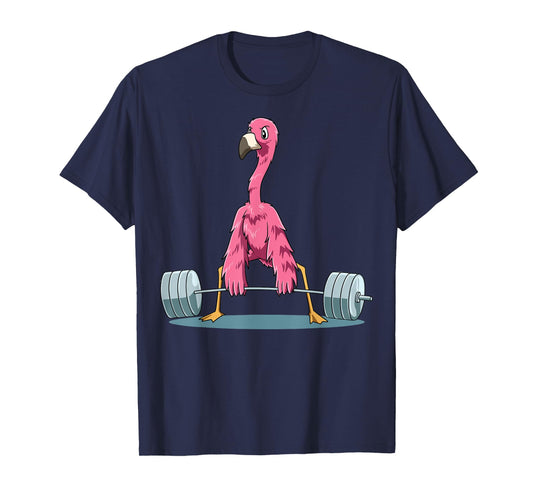 Weightlifting Flamingo Deadlifting Flamingo Powerlifting Gym T-Shirt