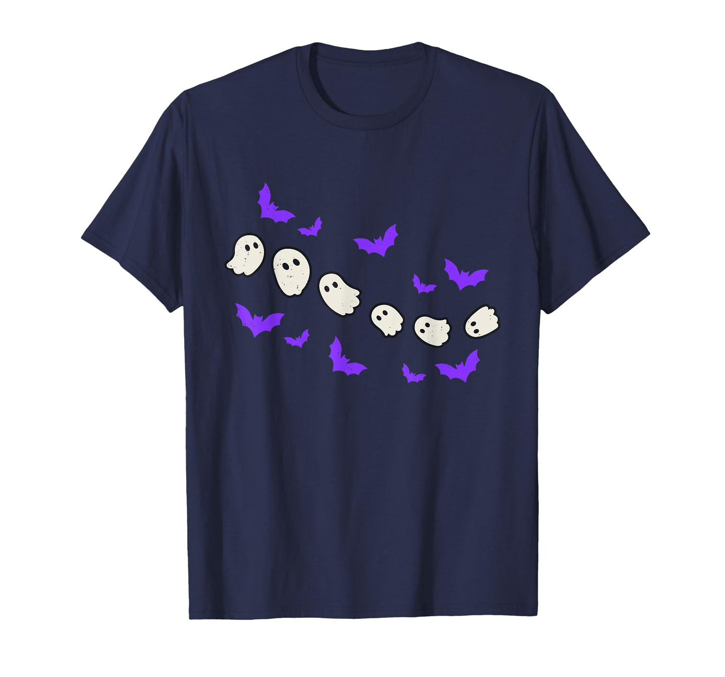 Ghost Bats Halloween Ghoul Spooky Season Men Women Kids T-Shirt