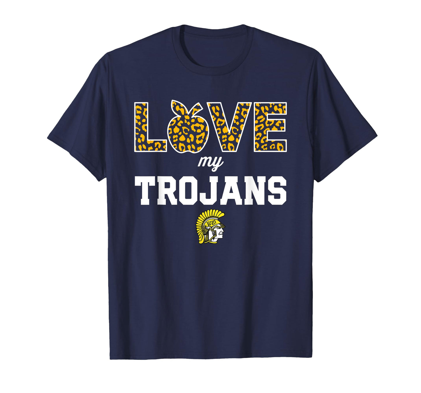 West Marshall Trojans Logo Love My Team HS T-Shirt