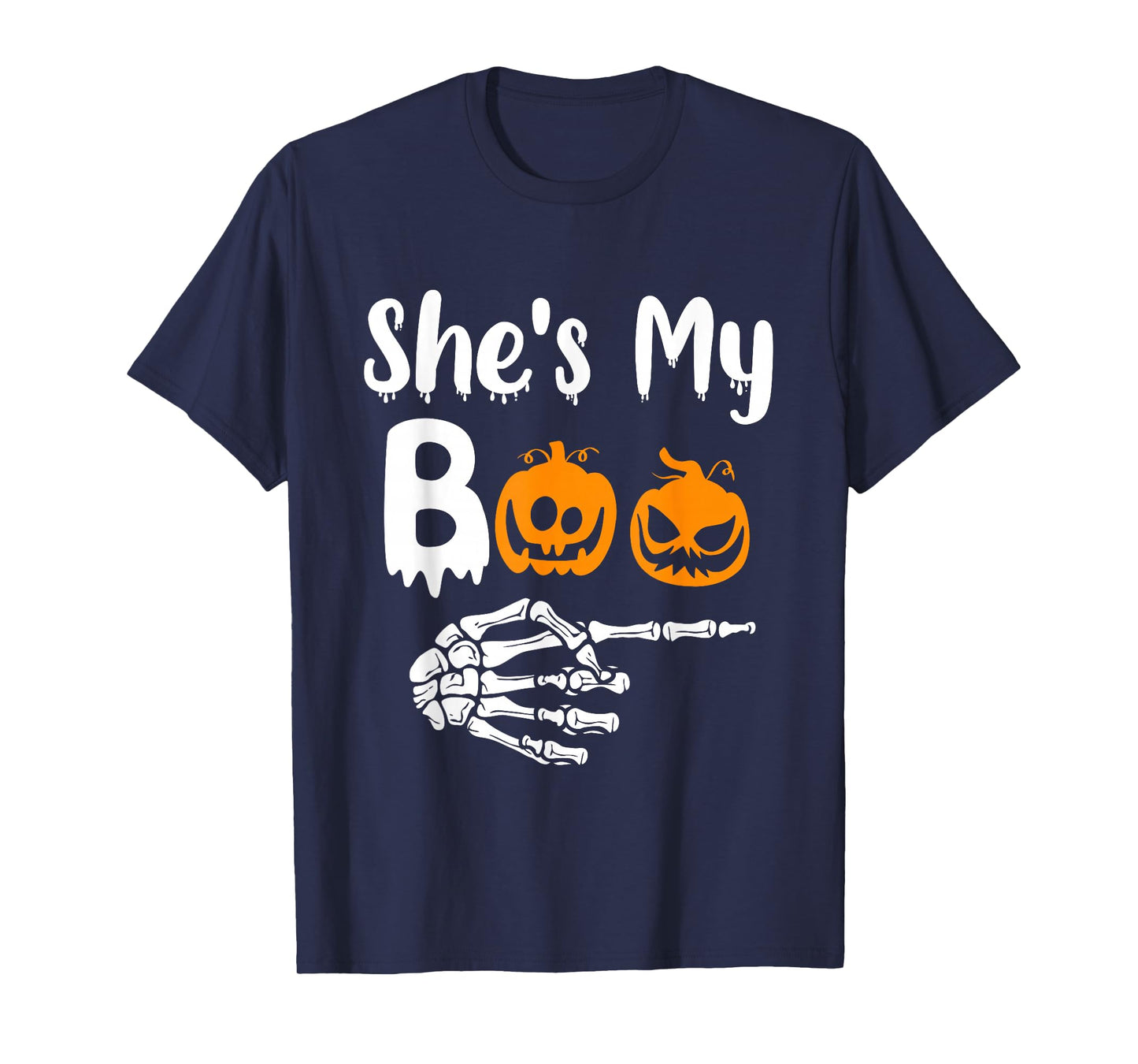She's My Boo Matching Halloween Pajama Couples He's My Boo T-Shirt