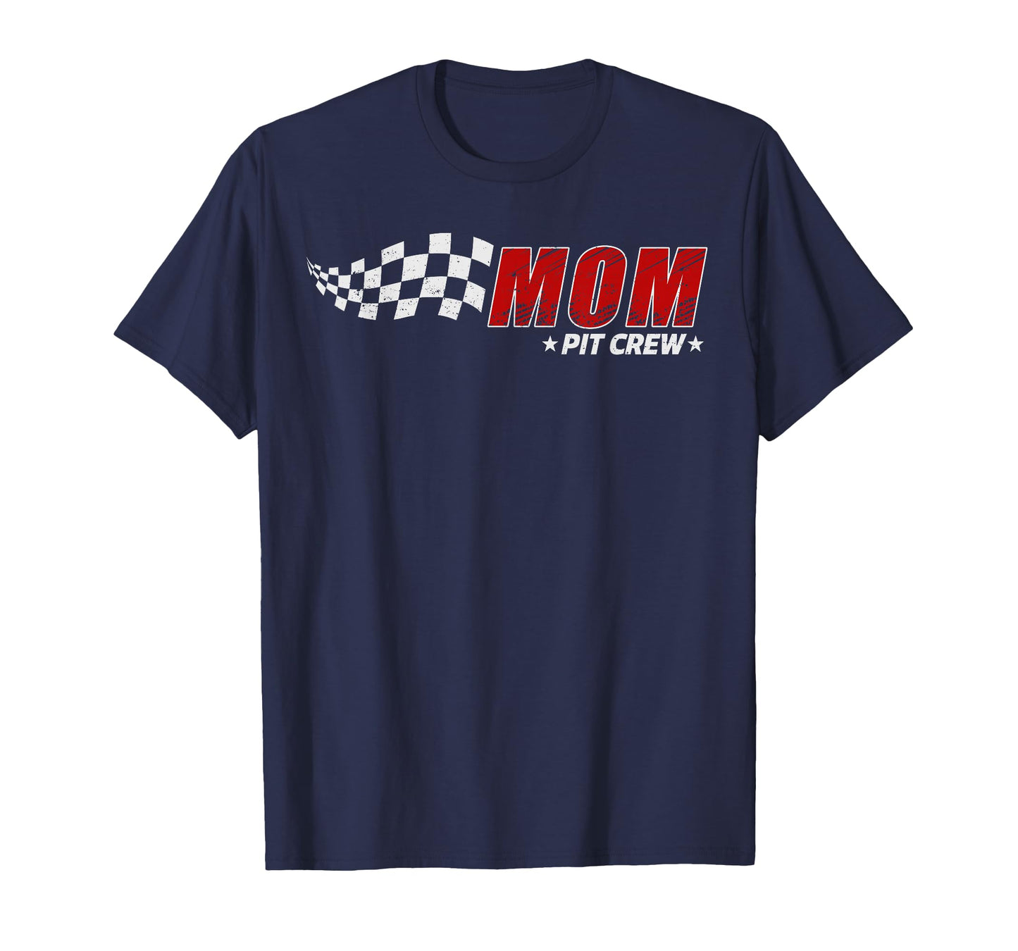 Mom Pit Crew Race Car Birthday Family Matching Pit Crew T-Shirt