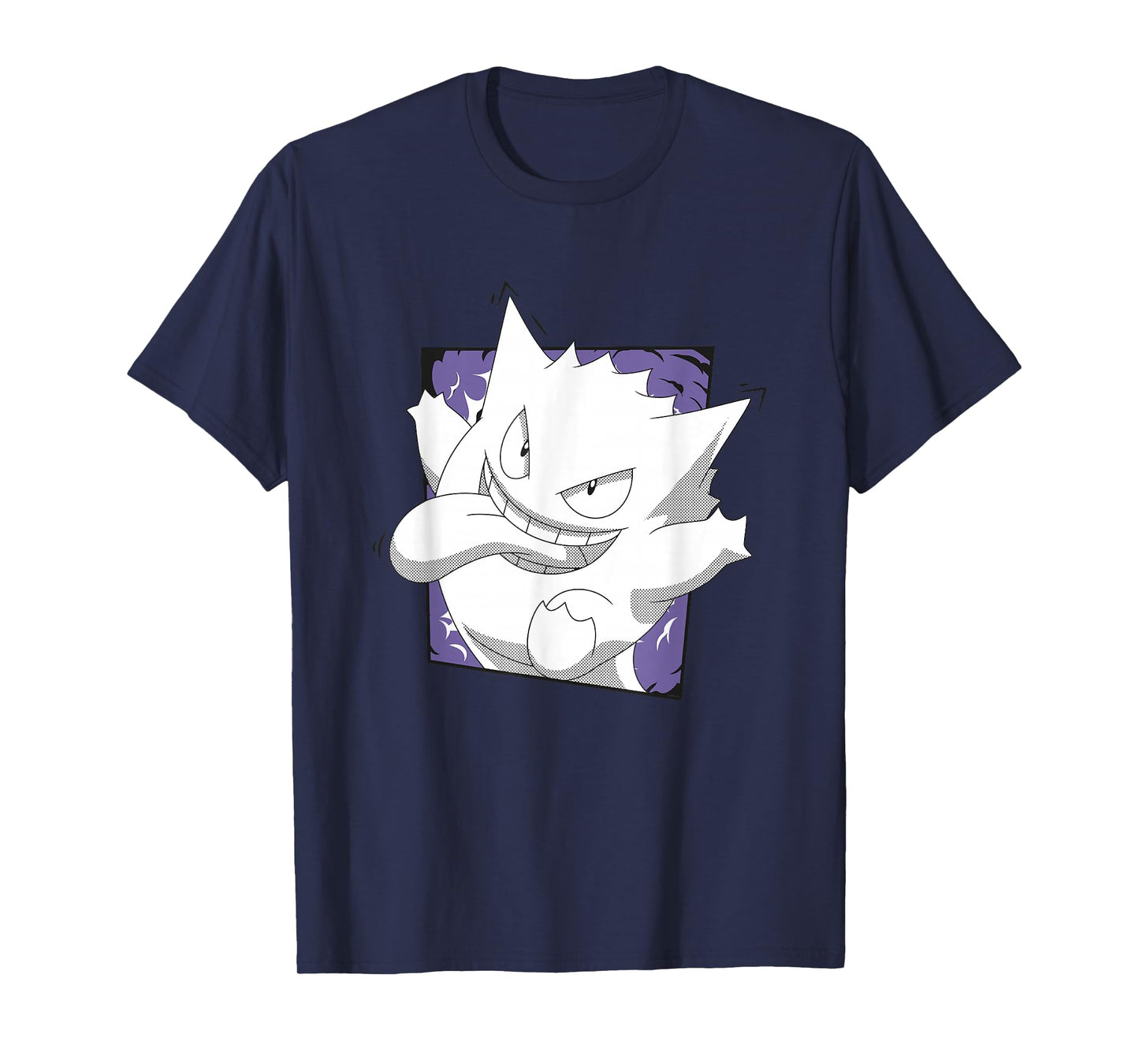 Pokémon Gengar Mischievous Face Tongue Out Vintage T-Shirt