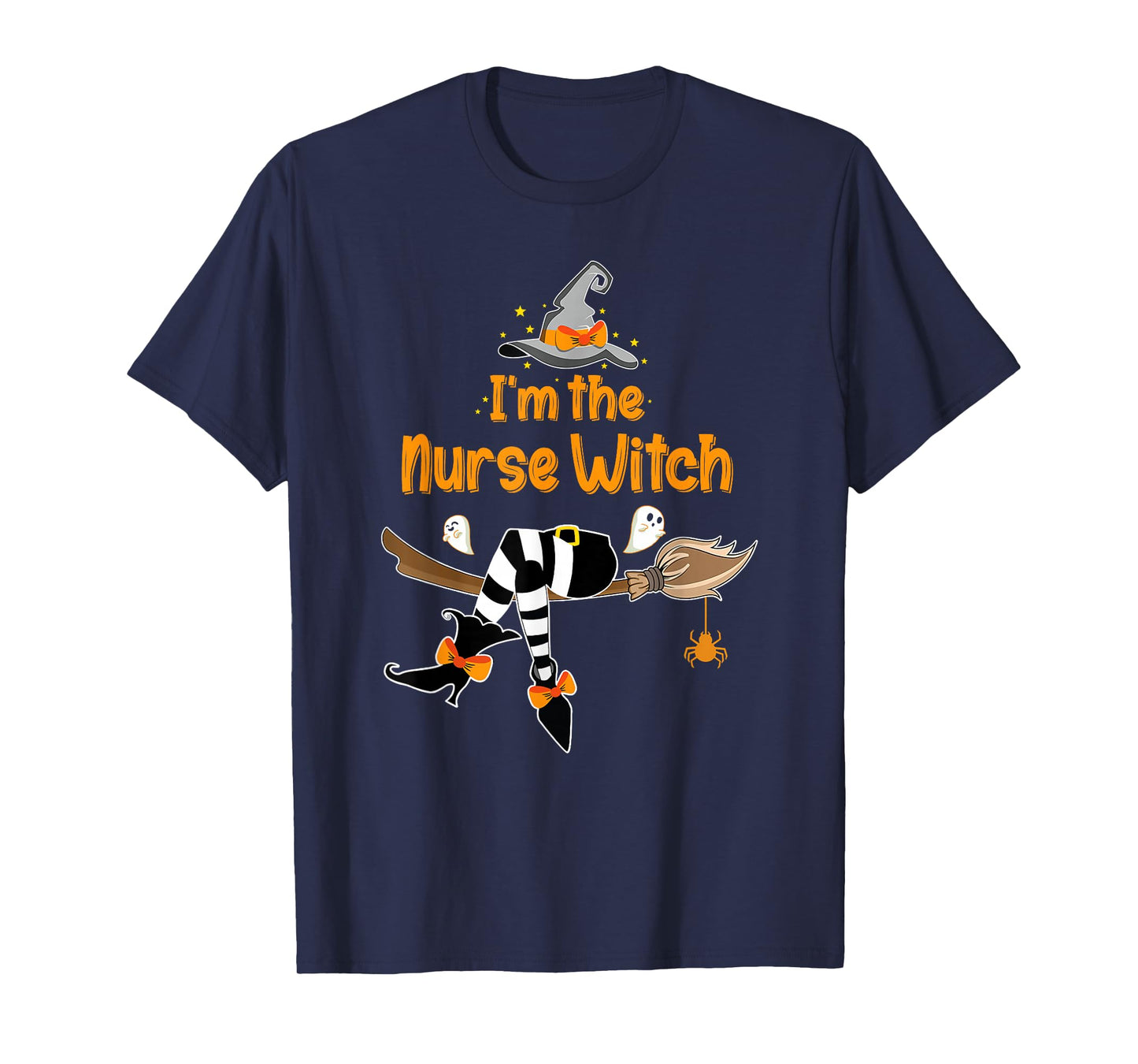 I'm Nurse Witch Riding Boom Funny Halloween Nurse Costume T-Shirt