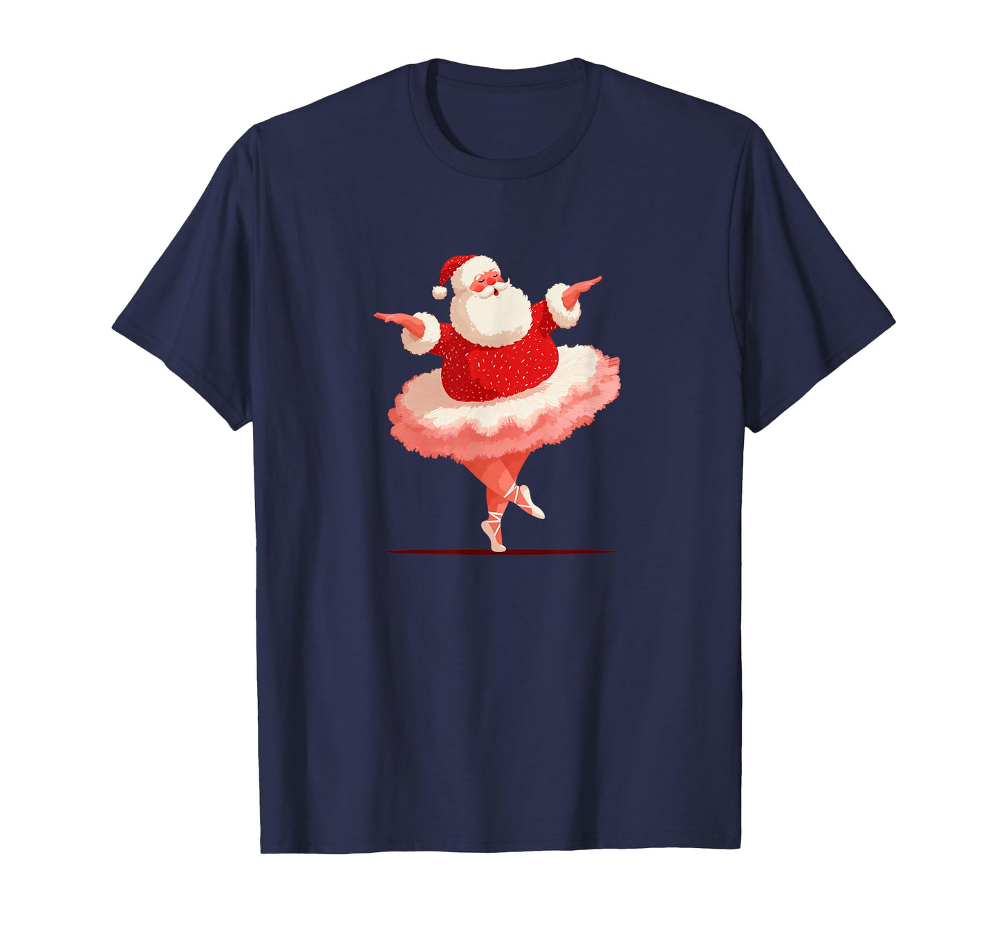 Amazing Ballerina Santa Claus Costume for Tutu Lovers T-Shirt