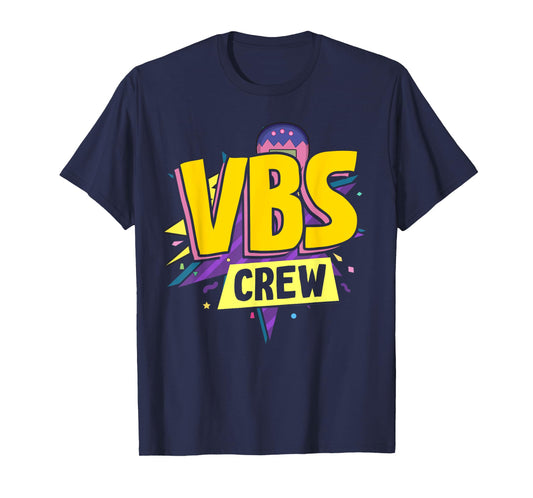 VBS Crew Vacation Bible VBS Teacher Groovy Christian School T-Shirt for Men Women Kids