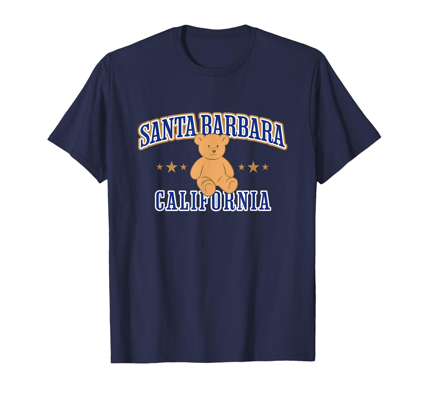 Santa Barbara California Teddy Bear Casual T-Shirt