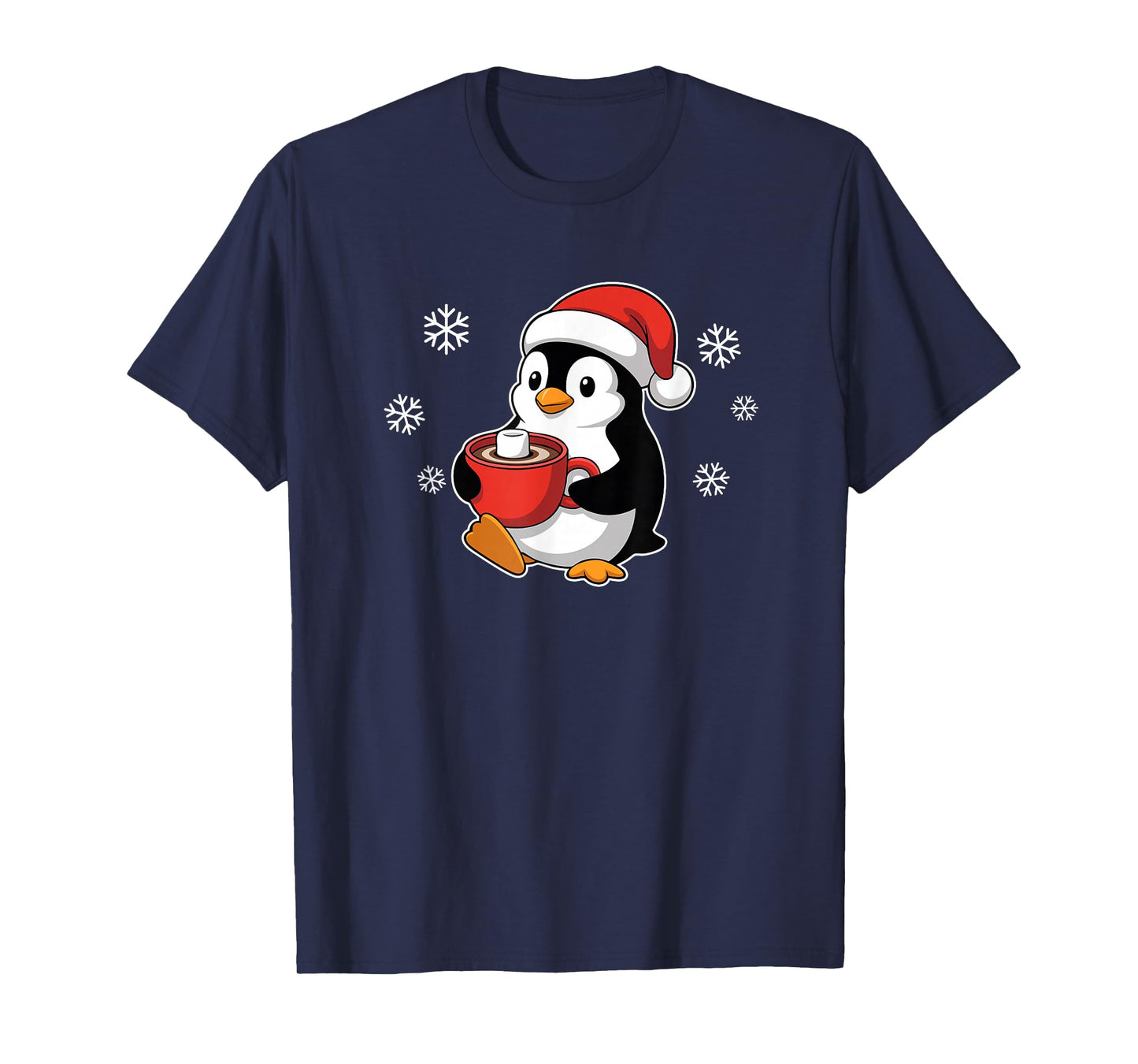 Cute Penguin with Cocoa Christmas Wintertime T-Shirt