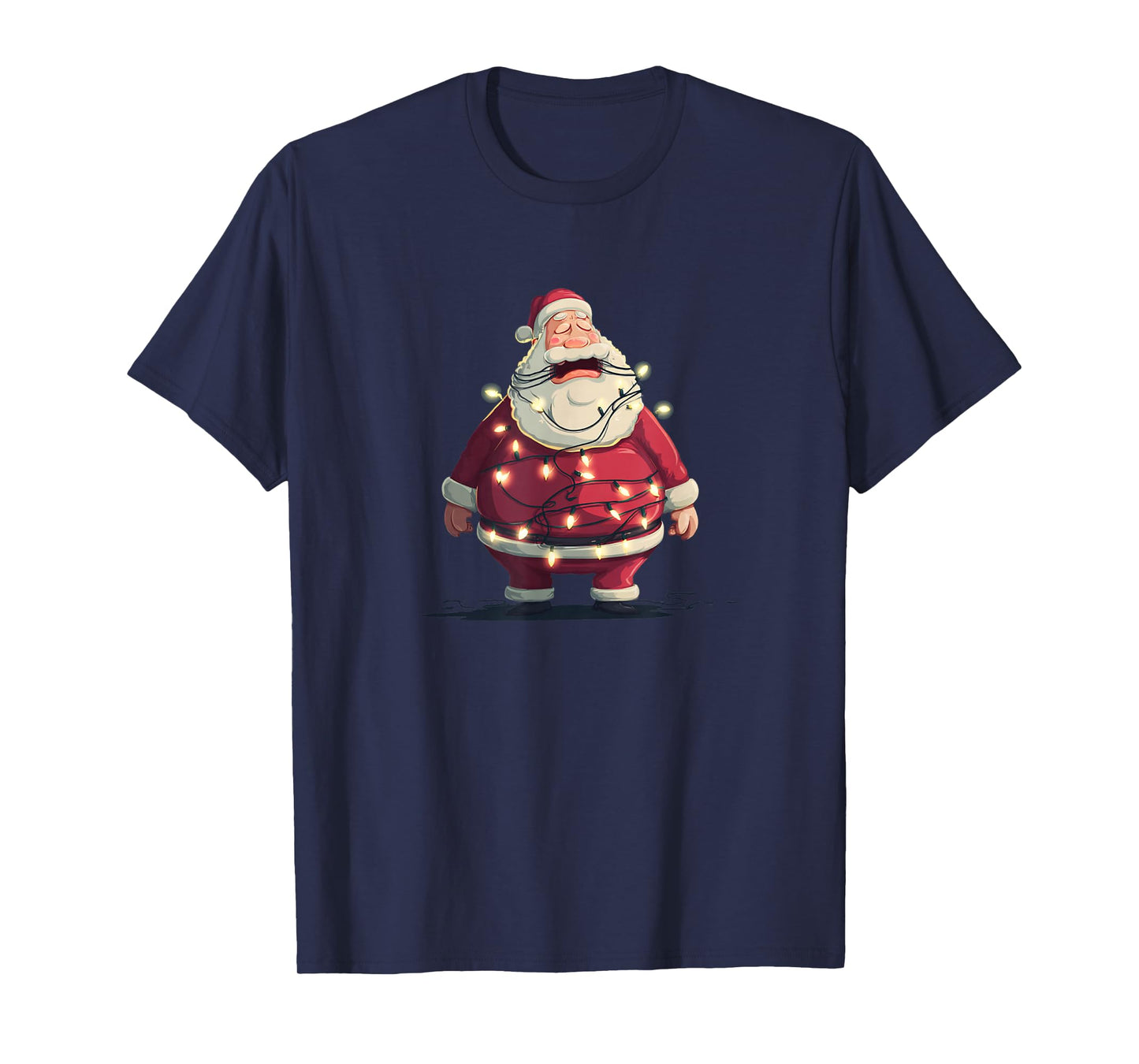Awesome Santa Christmas Lights Look T-Shirt
