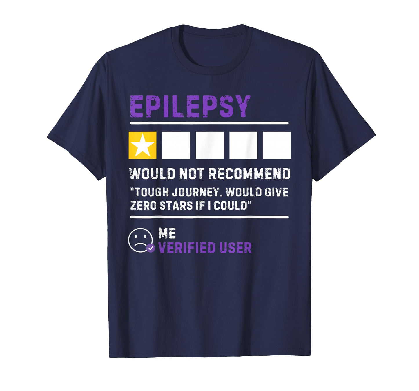 Would not Recommend Seizure Support Epilepsy Awareness T-Shirt