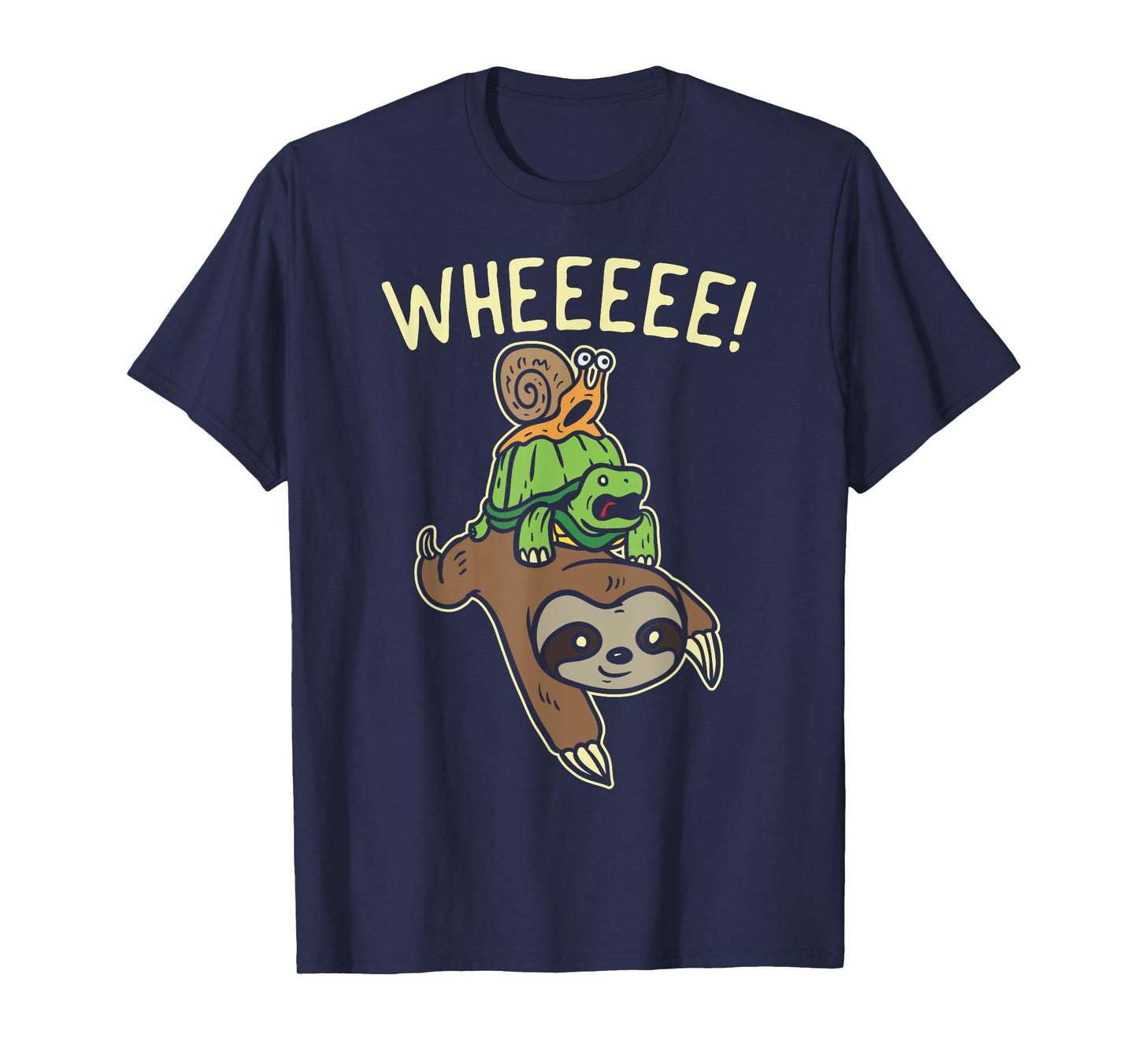 Funny Running Shirt Marathon Runners Gift Sloth Turtle Snail T-Shirt