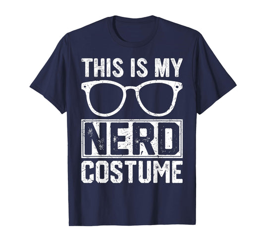 Retro Nerd Costume For Women Kids Adult Men Boys Girl T-Shirt
