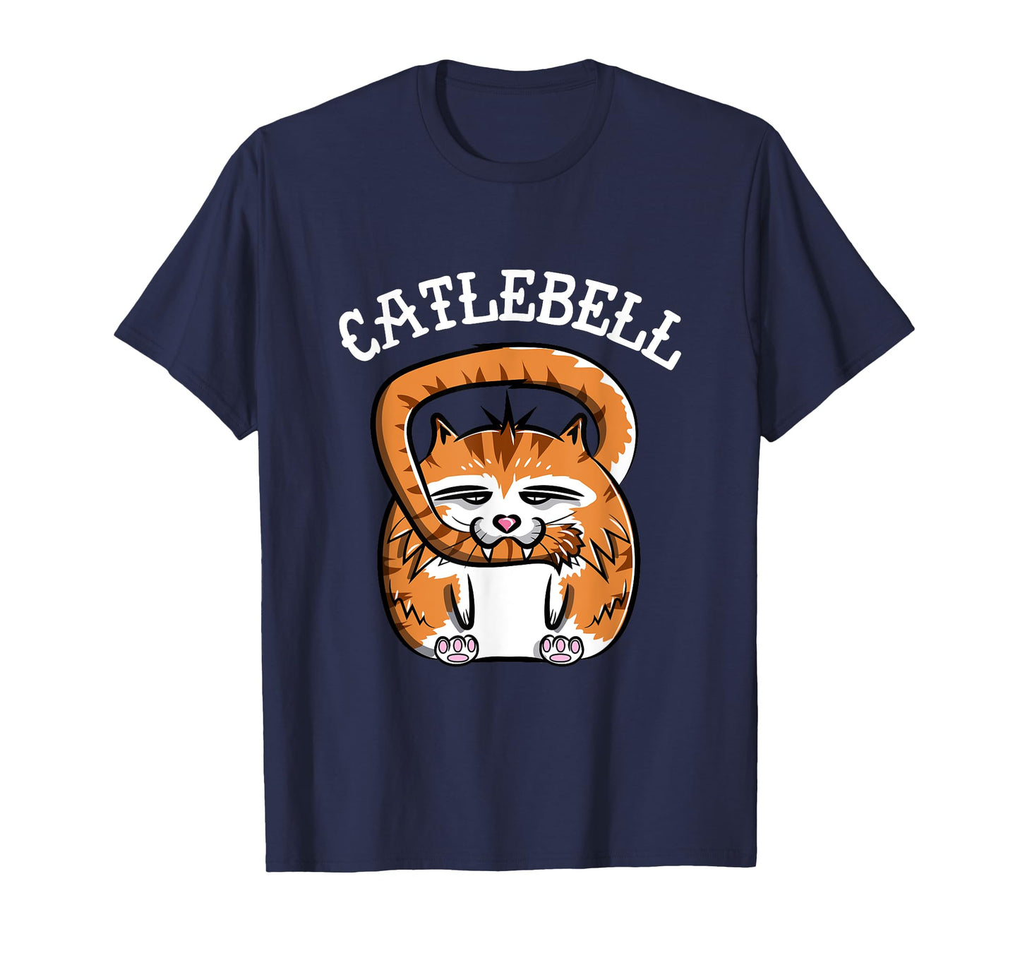 Catlebell Kettlebell Cat Workout T Shirt Gym Cat lover T-Shirt for Men Women Kids
