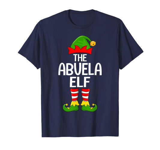 Abuela Elf Xmas Matching Family Elf Squad Christmas T-Shirt