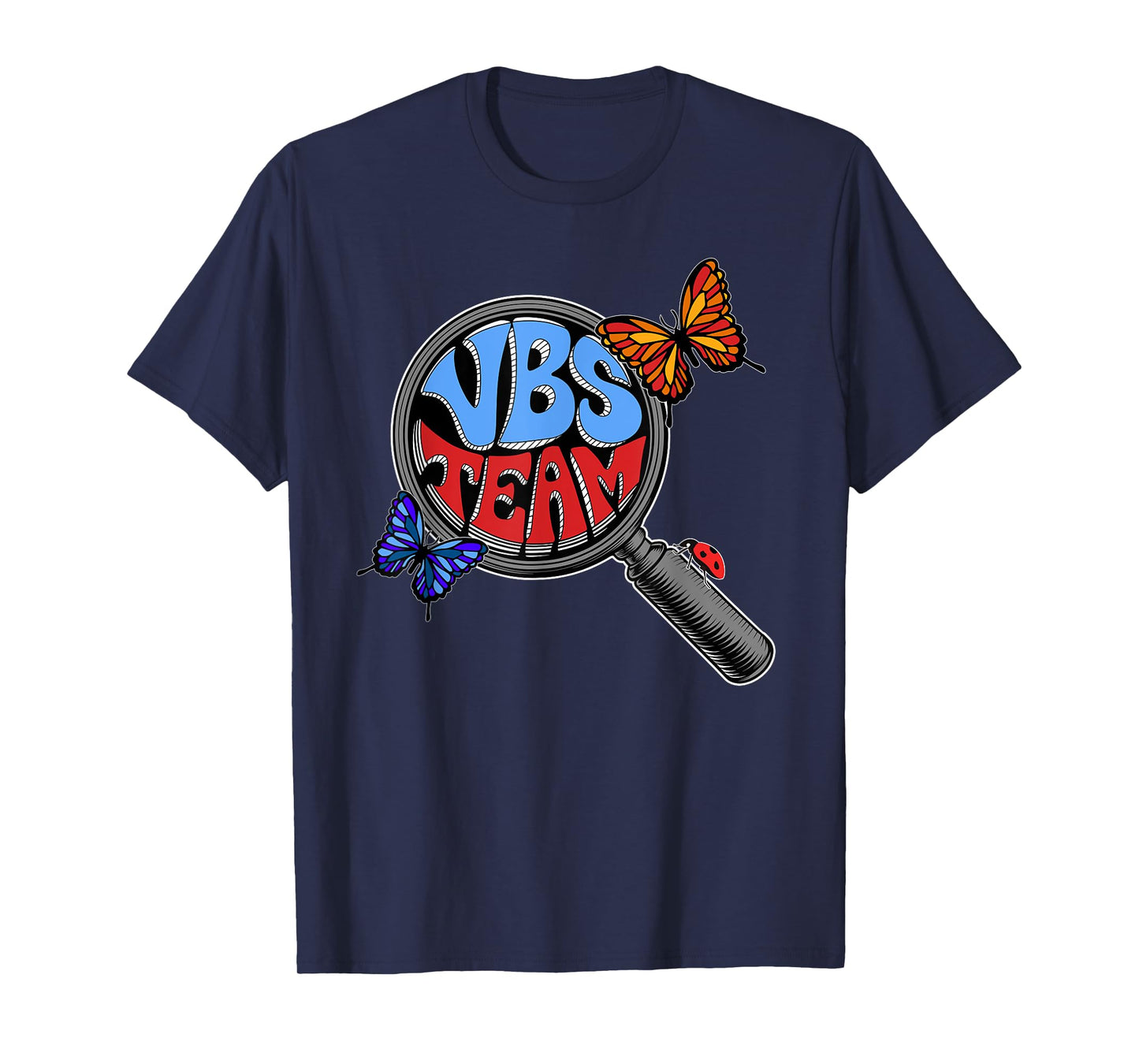 VBS 2025 Vacation Bible School VBS Team Hand Lens T-Shirt