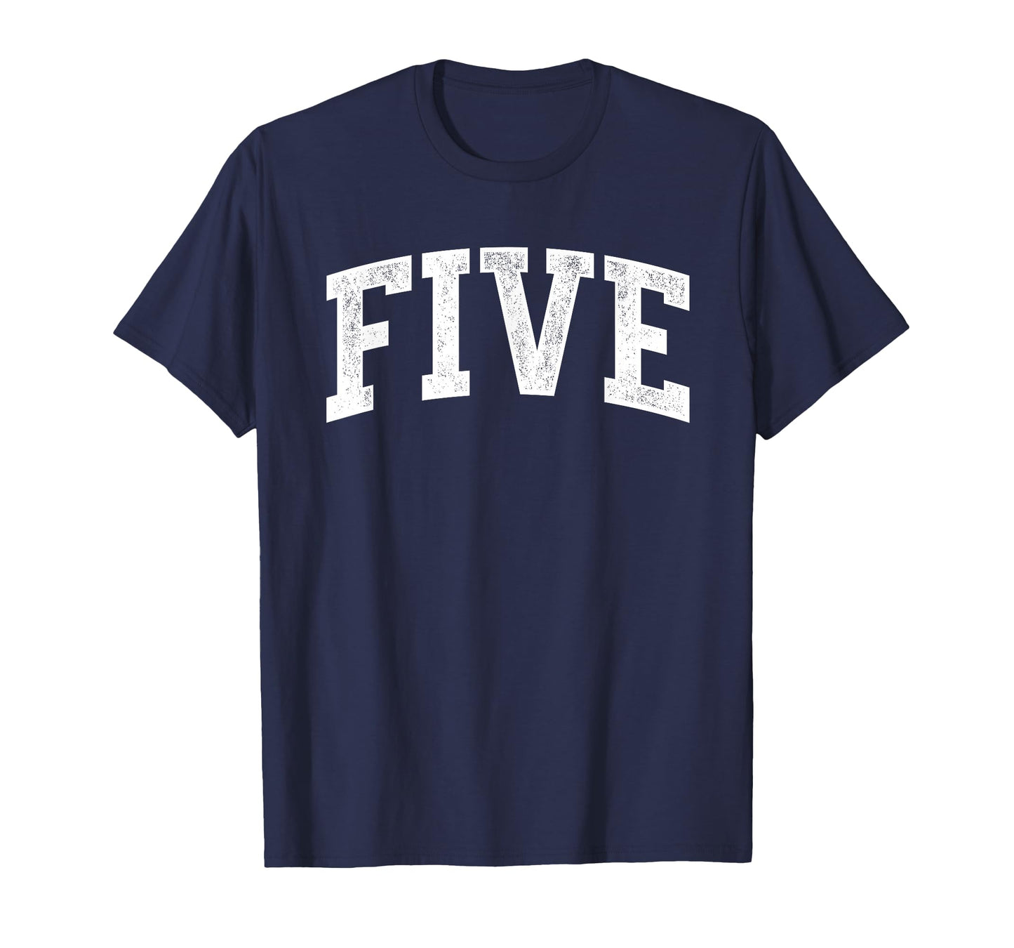 Five Minimalist 5th Birthday Design 5-Year-Old T-Shirt
