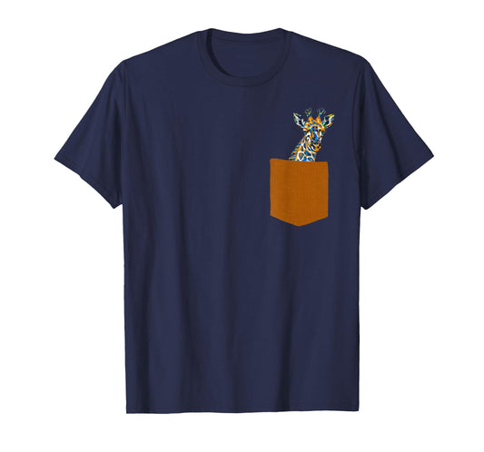 Giraffe Shirt - Giraffe in Pocket Shirt for Men, Women, Kids T-Shirt