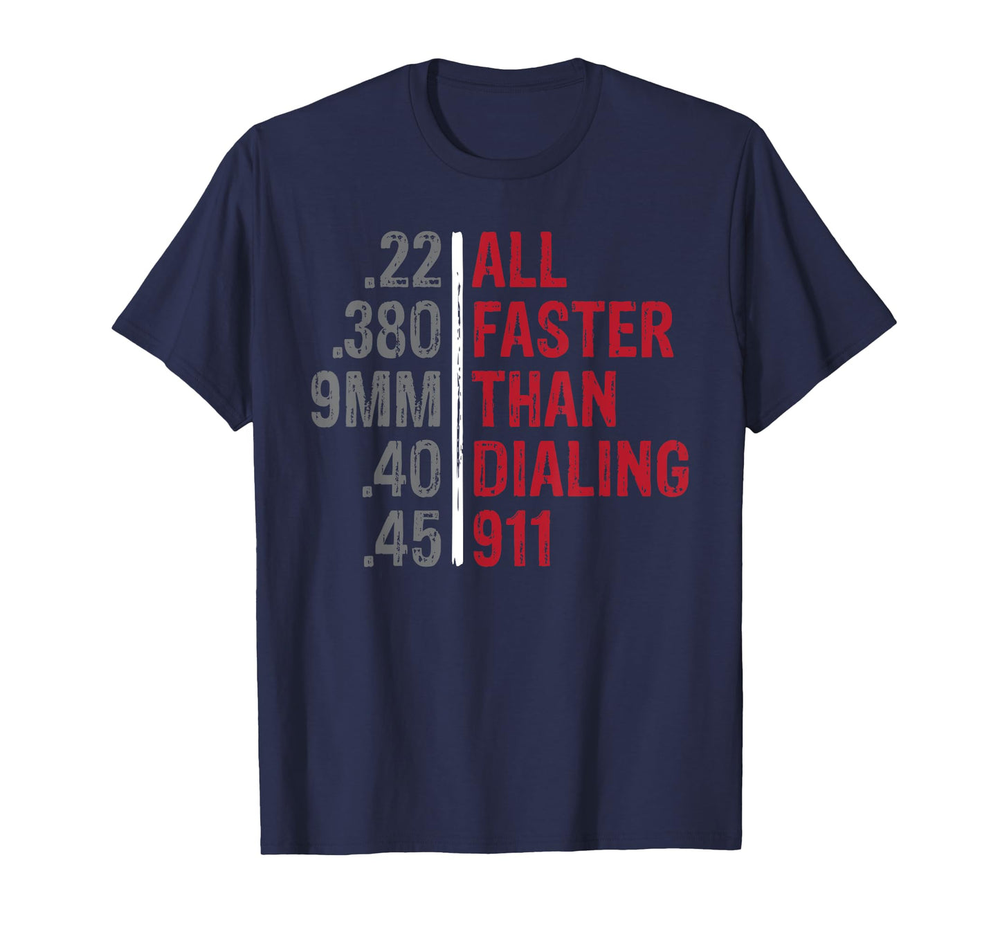 Emergency Tee All Faster Than Dialing 911 Unisex Adult Black Modern Classic Collarless T-Shirt
