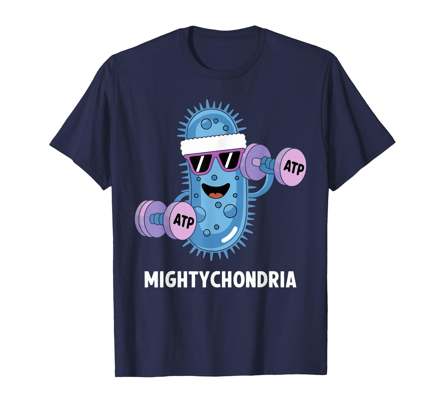 Mightychondria Funny Science Gym ATP Biology Workout T-Shirt