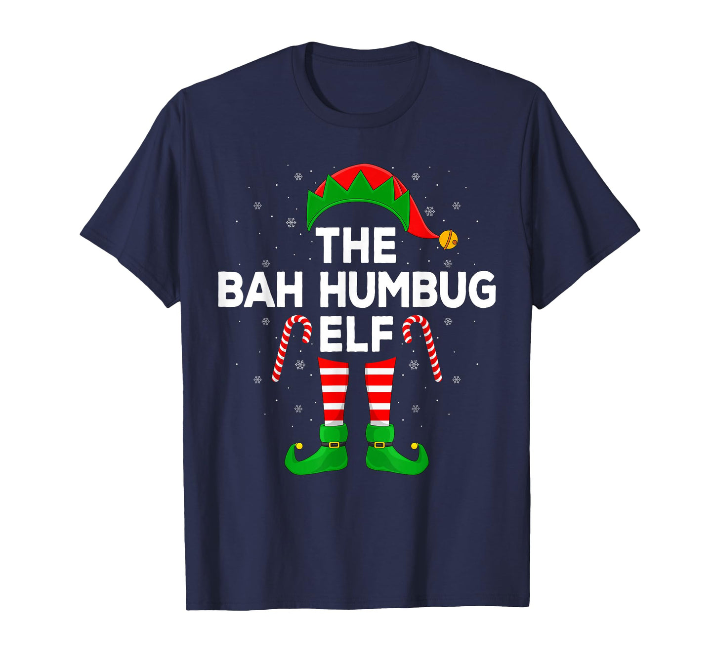 The Bah Humbug Elf Xmas Matching Family Elf Christmas T-Shirt