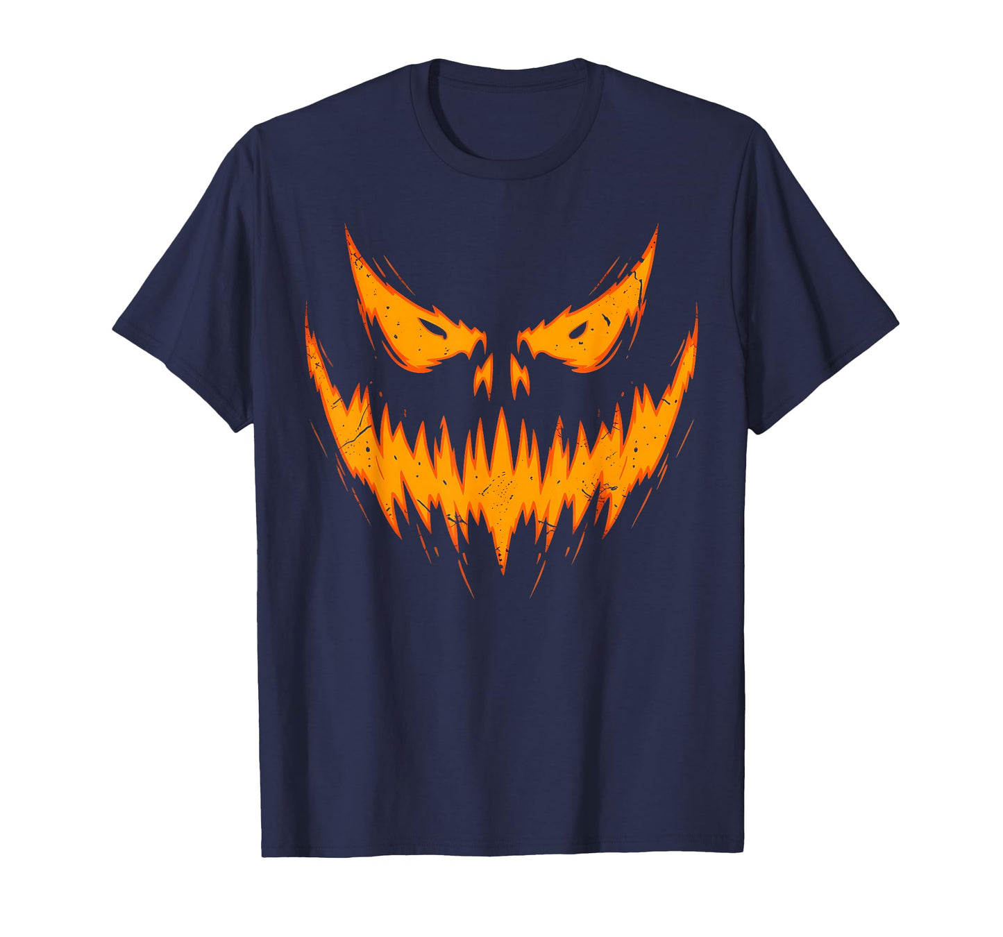 Scary Spooky Jack O Lantern Face Pumpkin Halloween Funny T-Shirt