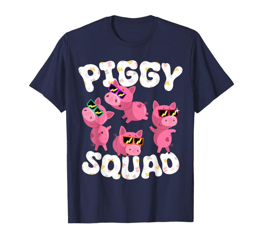 Piggy Squad Pig Farmer Animal Lovers Farming Farm T-Shirt
