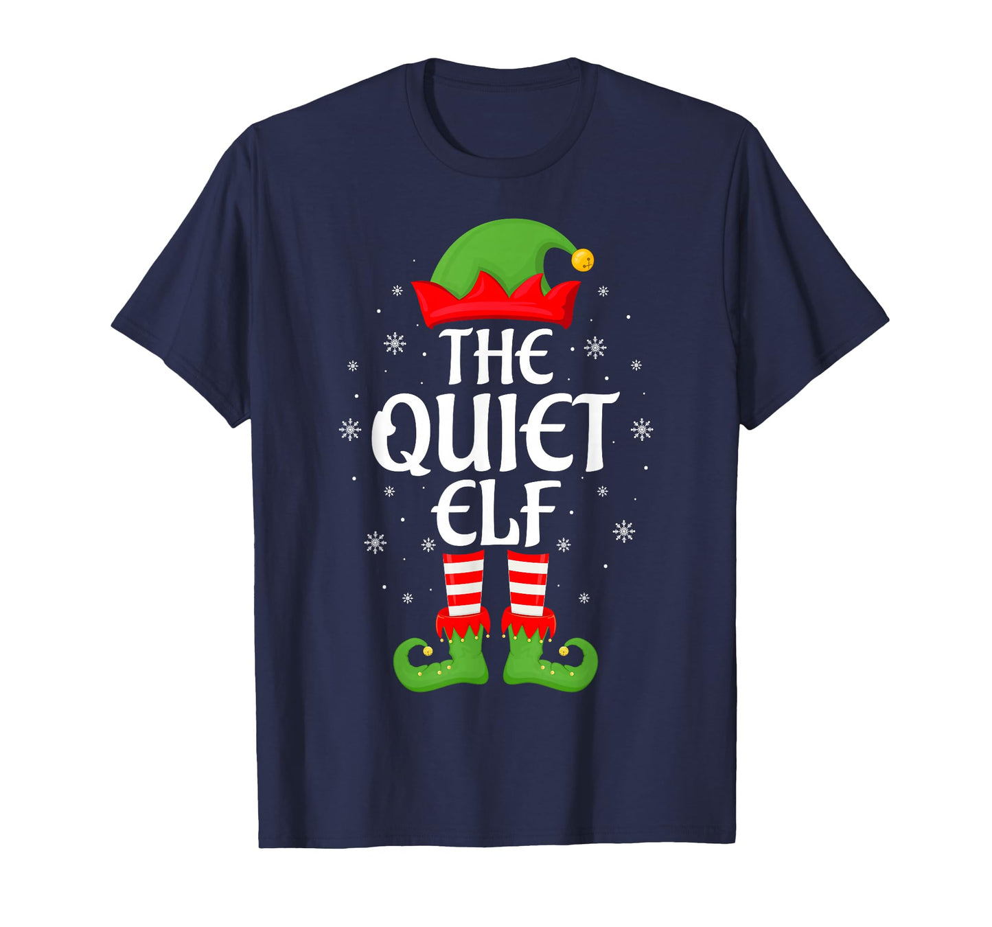 Quiet Elf Xmas Family Matching Elf Squad Christmas T-Shirt
