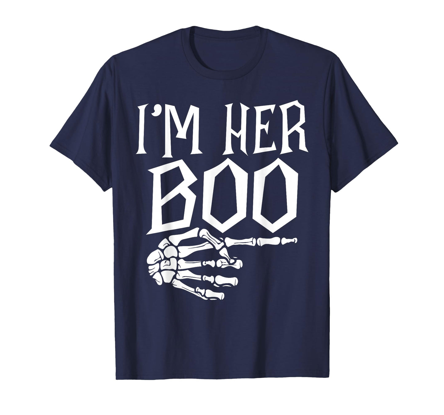 I'm Her Boo Im His Ghoul Spooky Ghost Halloween Couple Women T-Shirt