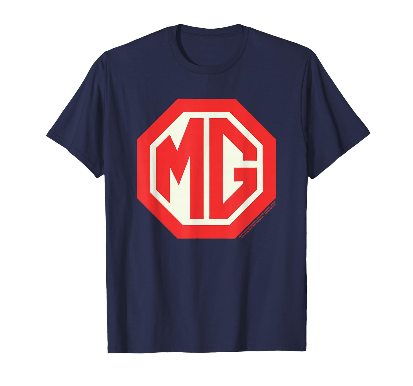 MG Car Retro Red Badge Logo T-Shirt