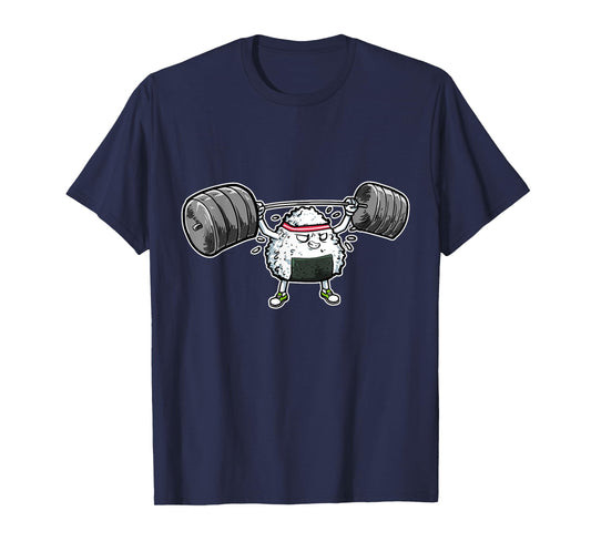 Rice Ball Japanese Food Fitness Workout Gym T-Shirt