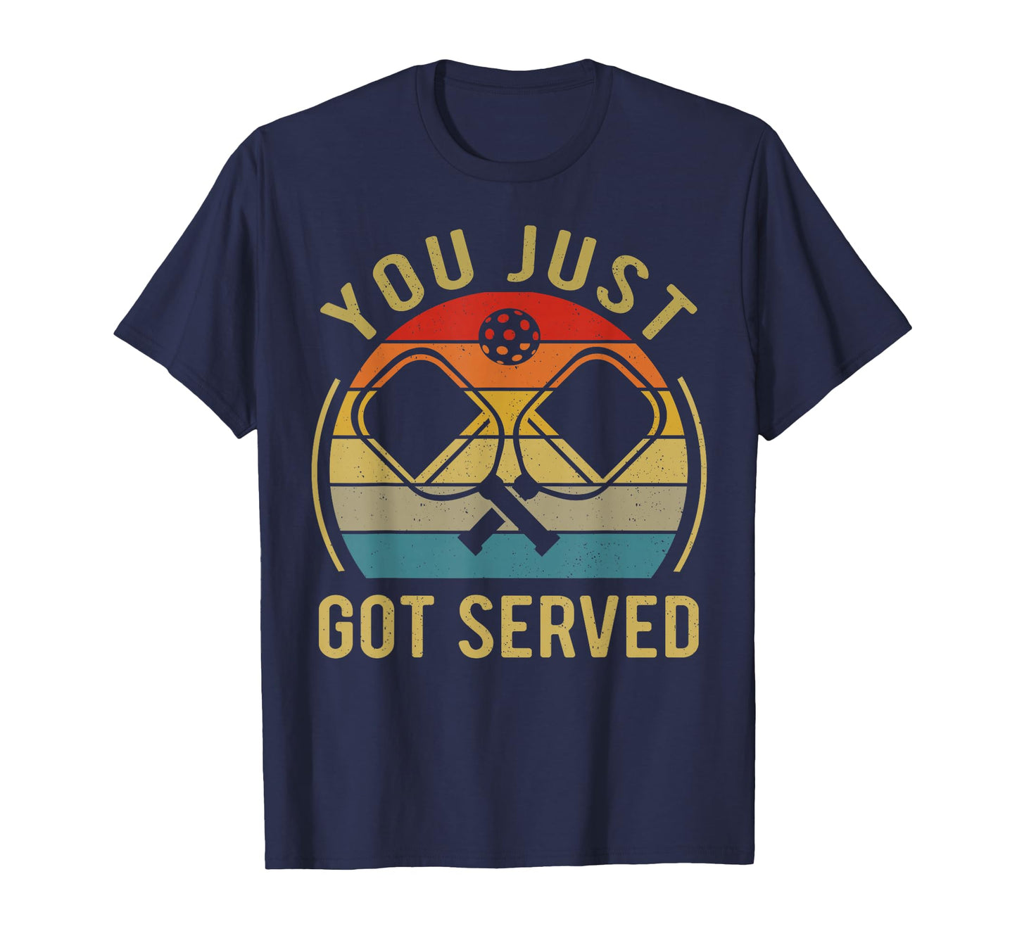 Funny Pickleball You Just Got Served Vintage Retro T-Shirt