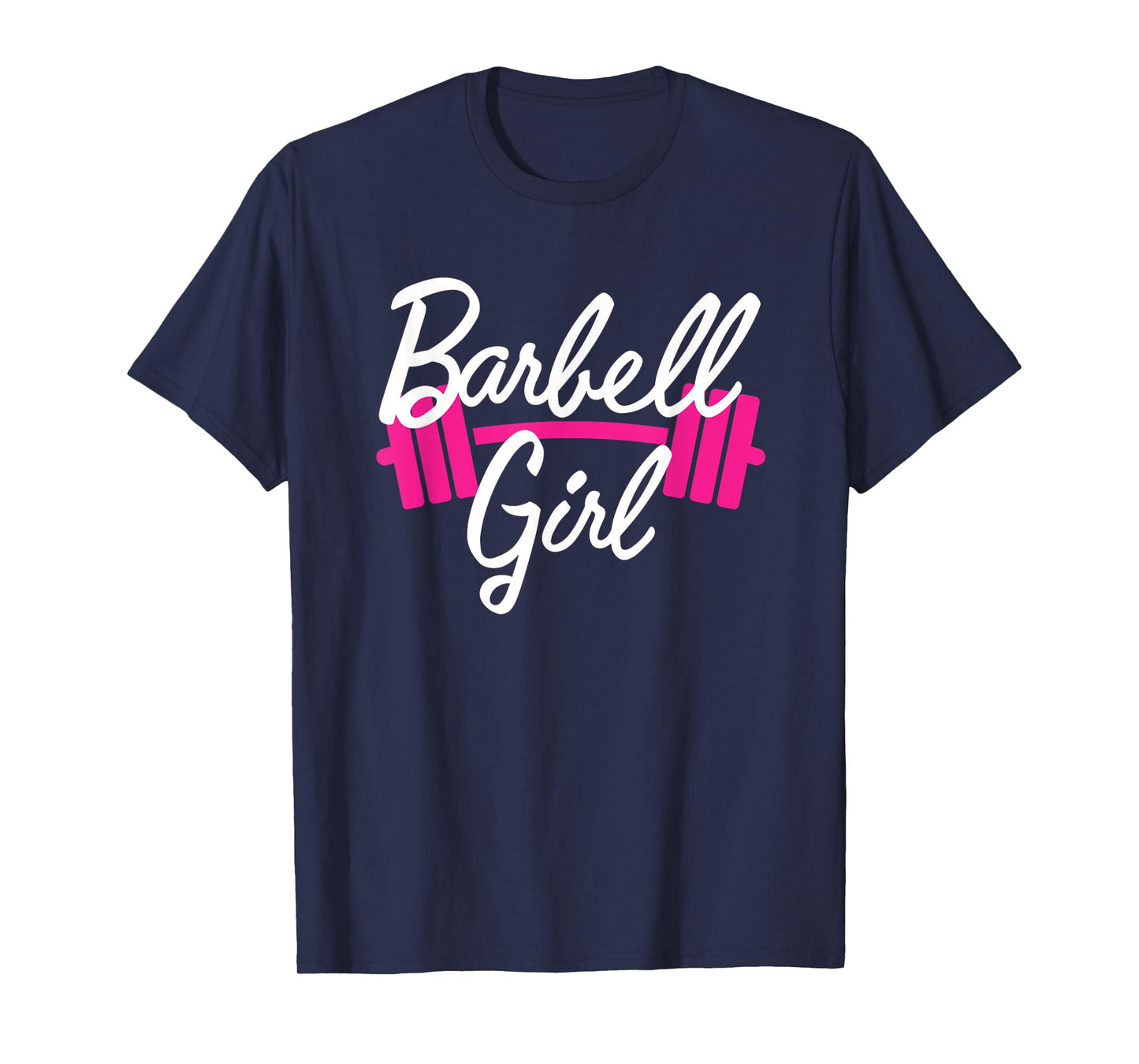 Mens Pink Barbell Girl Weightlifting Gym Pump Cover T-Shirt