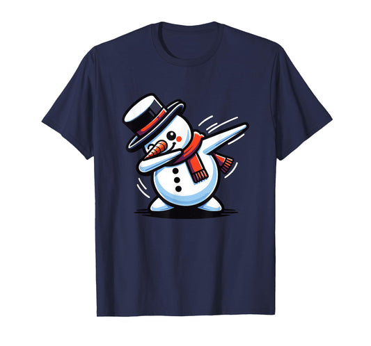 Dabbing Christmas Snowman Dab Christmas T-Shirt