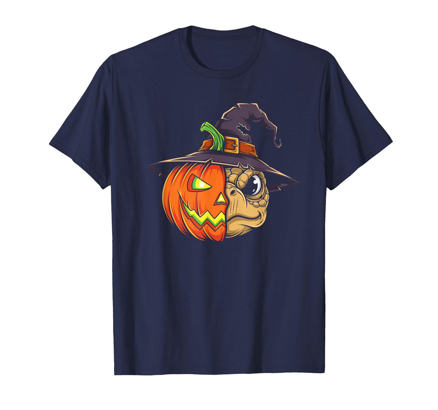 Turtle Pumpkin Jack O Lantern Halloween Kids Mens Womens T-Shirt