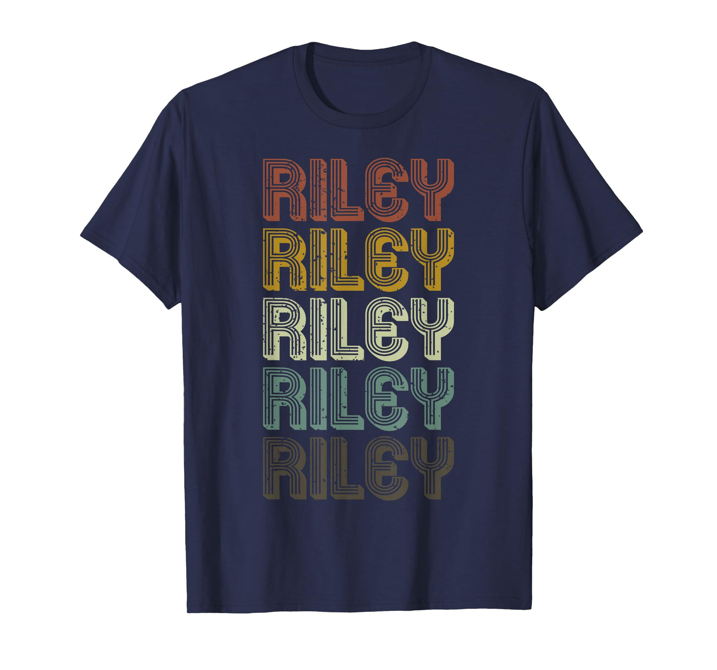 Retro Riley First Name Personalized Riley Groovy Vintage T-Shirt