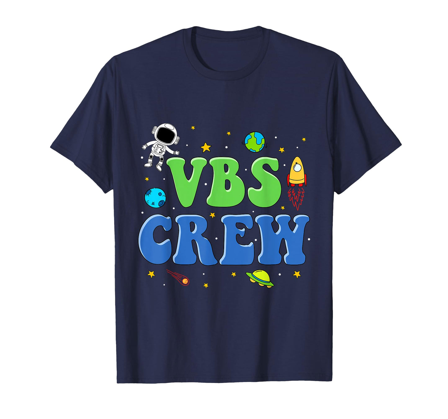 VBS Crew Vacation Bible School Space Astronaut Kids 2023 T-Shirt