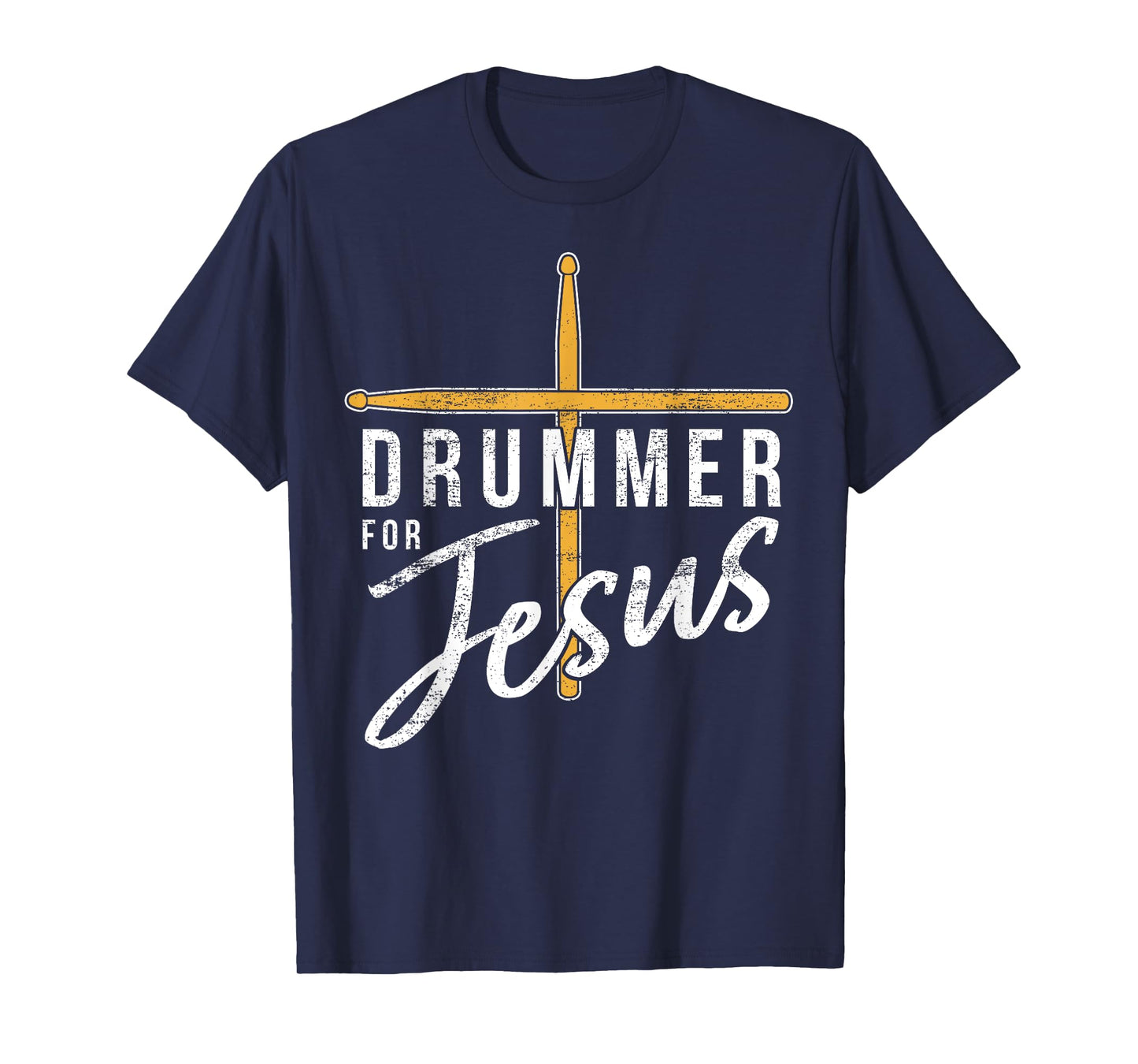 Drummer For Jesus Christian Church Music Religious Drummer T-Shirt