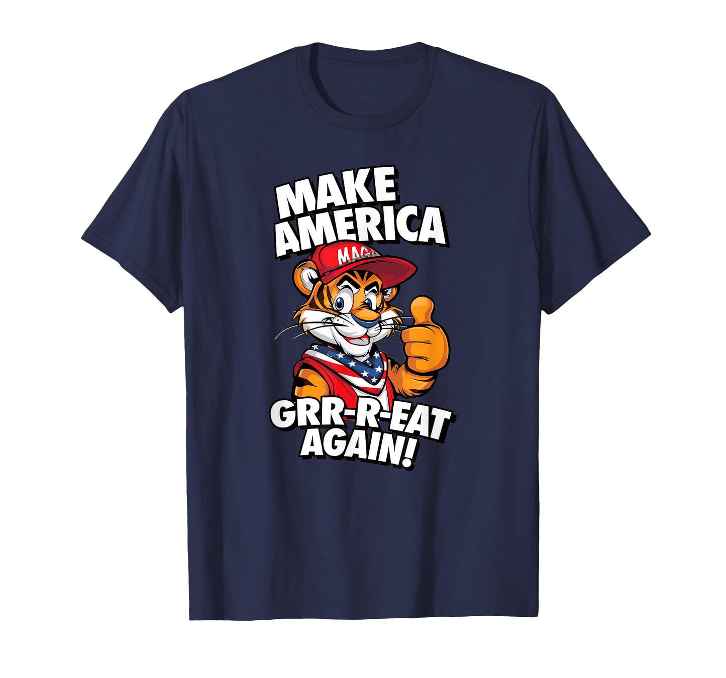 MAKE AMERICA GRR-R-EAT AGAIN Trump Tiger cereal parody 2024 T-Shirt