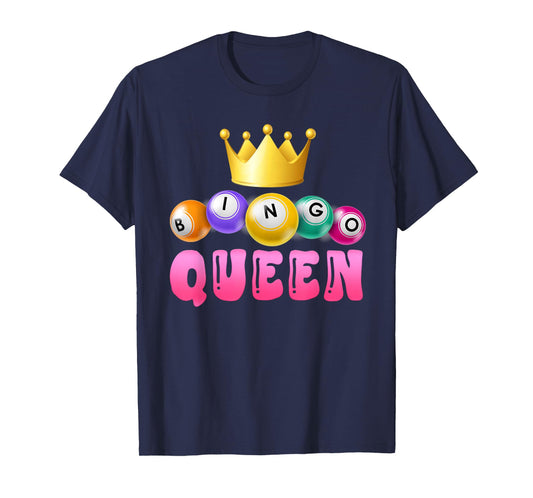 BINGO QUEEN Bingo Player Bingo Lover Bingo T-Shirt