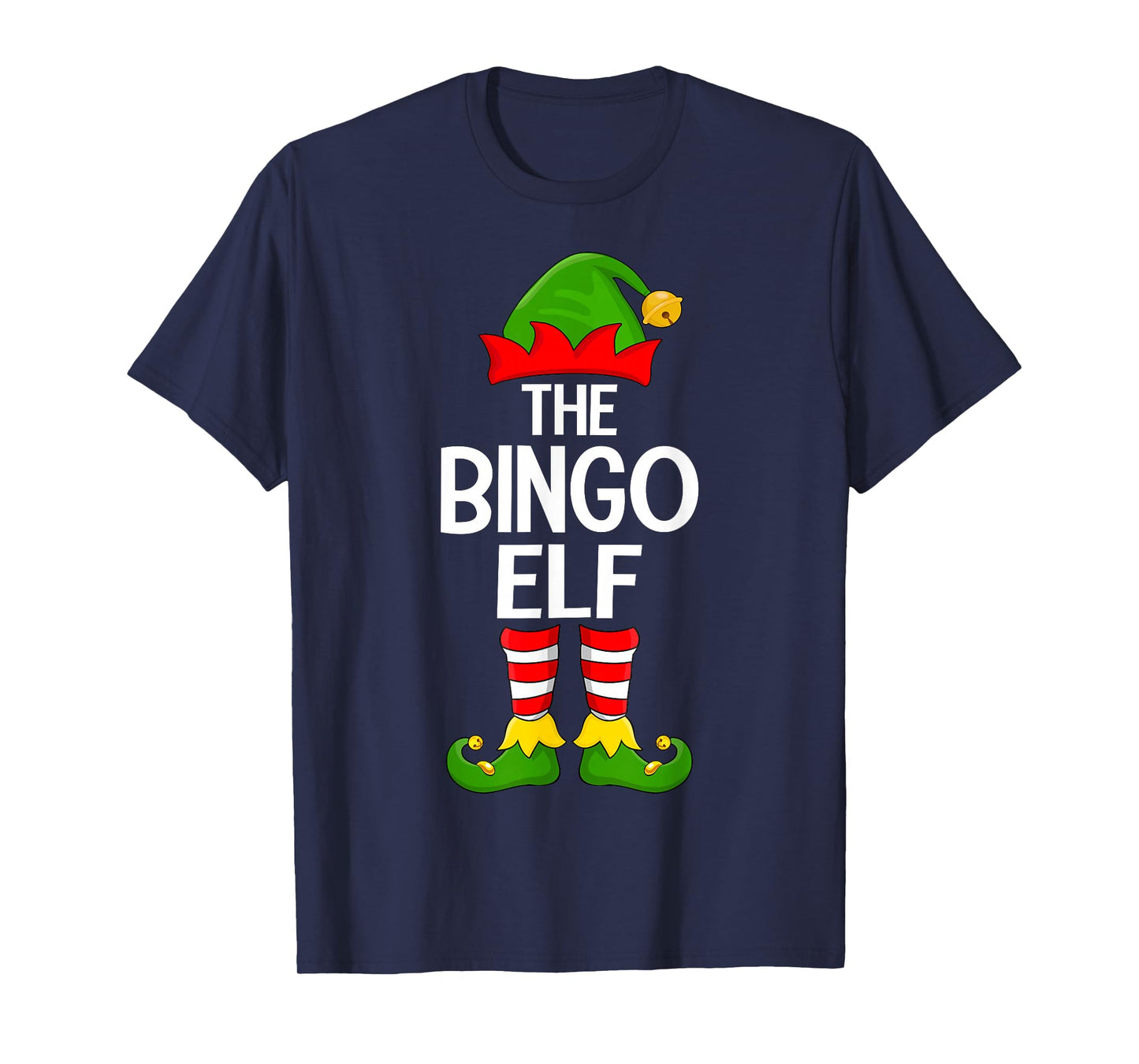 Bingo Elf Xmas Matching Family Elf Squad Christmas T-Shirt