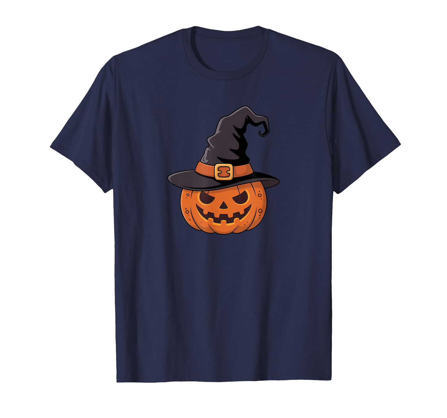 Spooky Halloween Pumpkin Witch Hat T-Shirt